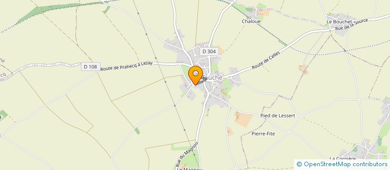 localisation de l'entreprise F.B. MENUISERIE à AIGONDIGNE