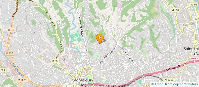 localisation de l'entreprise F.B.P. à CAGNES-SUR-MER