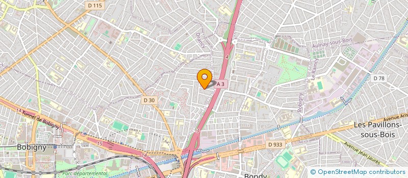 localisation de l'entreprise F.B.P  BOBIGNY