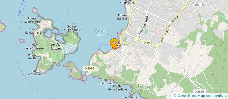 localisation de l'entreprise F.B.R à SIX-FOURS-LES-PLAGES