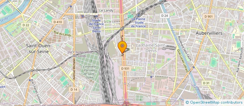 localisation de l'entreprise F.B.R.E.  SAINT-DENIS