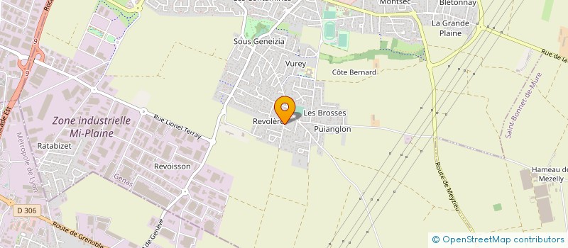 localisation de l'entreprise F B ROUTE  GENAS