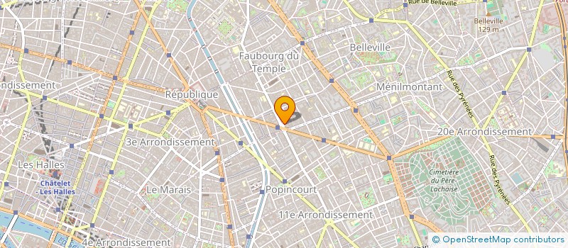 localisation de l'entreprise F.B.T.  PARIS