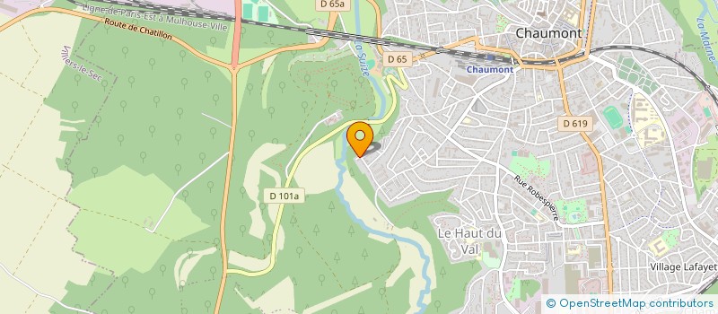 localisation de l'entreprise F.B UTILITAIRES à CHAUMONT
