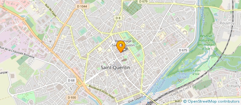 localisation de l'entreprise F.BAT à SAINT-QUENTIN