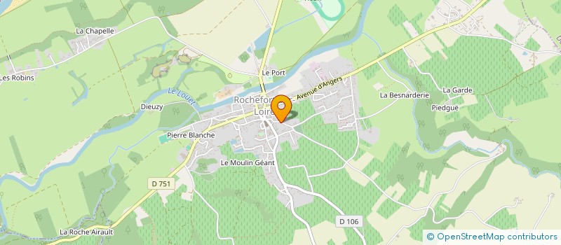 localisation de l'entreprise F. BAUMARD à ROCHEFORT-SUR-LOIRE