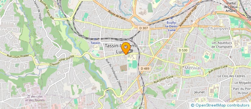 localisation de l'entreprise F BERNARD SA à TASSIN-LA-DEMI-LUNE