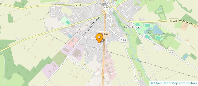localisation de l'entreprise F. BERTHELOT à AUBIGNY-SUR-NERE