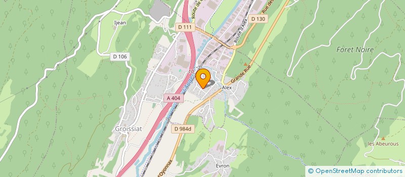 localisation de l'entreprise F BOLLE DEVELOPPEMENT  GROISSIAT