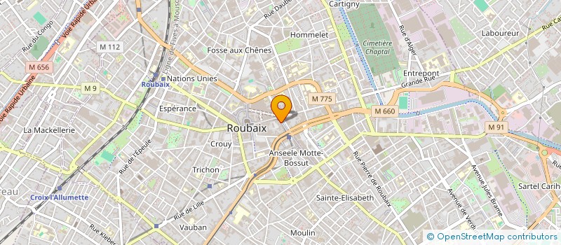 localisation de l'entreprise F-BUISSON  ROUBAIX