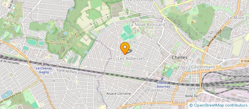 localisation de l'entreprise F.C.  CHELLES