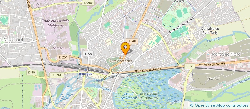 localisation de l'entreprise F.C.  BOURGES