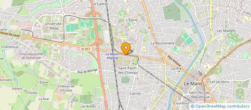 localisation de l'entreprise F & C  LE MANS