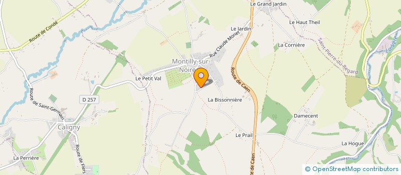 localisation de l'entreprise F.C.A à MONTILLY-SUR-NOIREAU