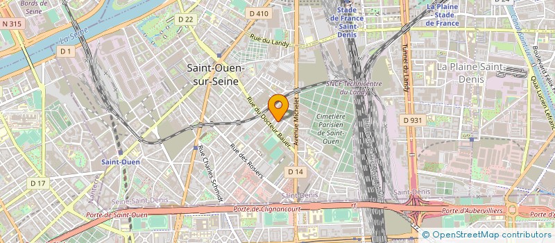 localisation de l'entreprise F.C.A.M. IMMO à SAINT-OUEN-SUR-SEINE