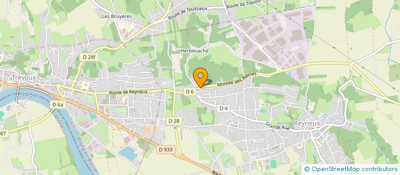 localisation de l'entreprise F.C.A.W. à REYRIEUX