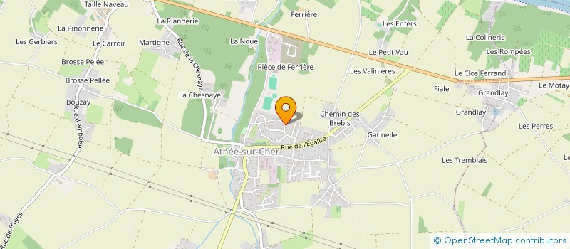 localisation de l'entreprise F&C AVENIR  ATHEE-SUR-CHER