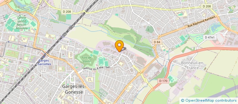 localisation de l'entreprise F.C.B. FRANCE CONSTRUCTION BATIMENT  GARGES-LES-GONESSE