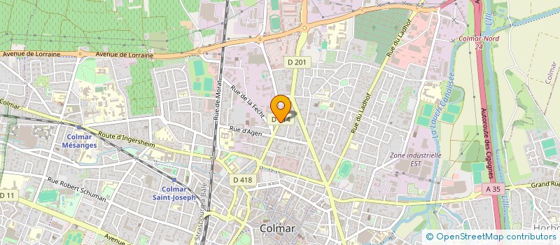 localisation de l'entreprise F.C. BATIMENT à COLMAR