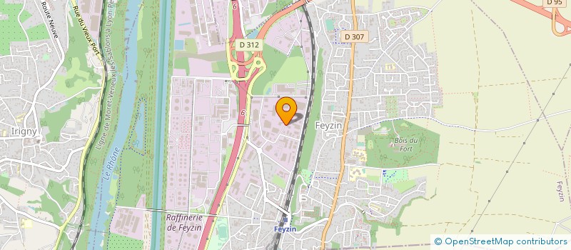 localisation de l'entreprise F.C.C.  FEYZIN