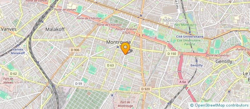 localisation de l'entreprise F.C.C.A  MONTROUGE
