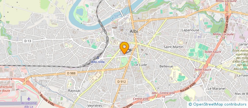 localisation de l'entreprise F.C.C. FRANCE à ALBI
