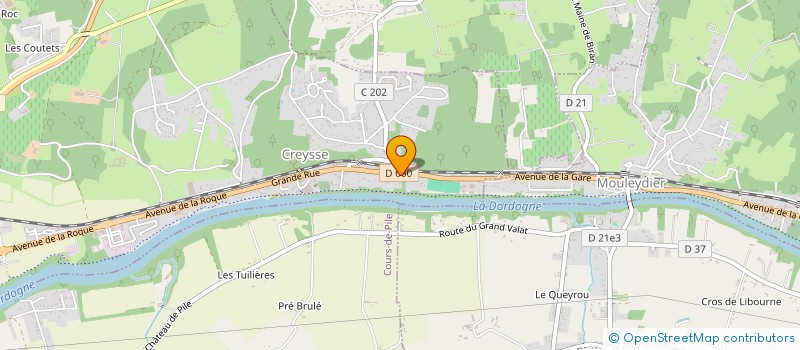 localisation de l'entreprise F.C. COTEAUX PECHARMANT  CREYSSE