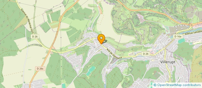 localisation de l'entreprise F.C.D.  THIL