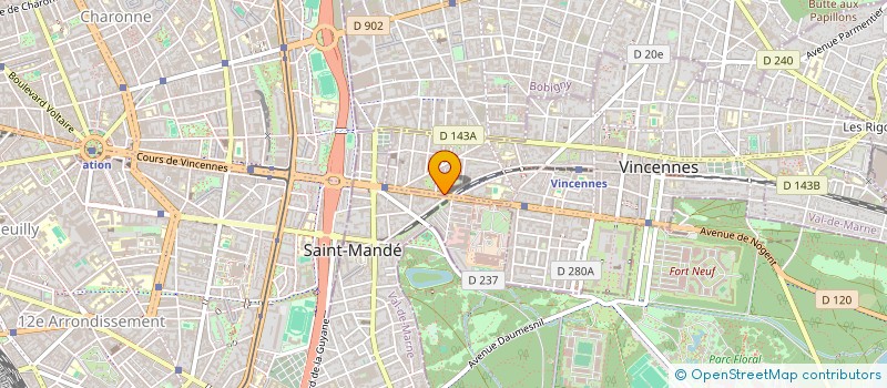 localisation de l'entreprise F C DEVELOPPEMENT à VINCENNES