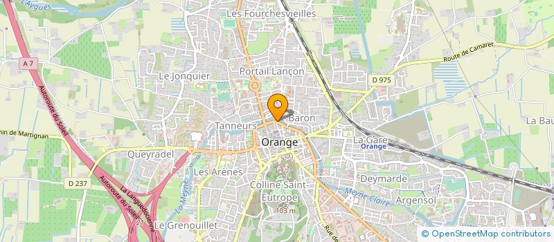 localisation de l'entreprise F.C DISTRIBUTION à ORANGE