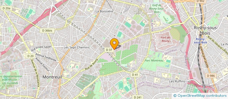 localisation de l'entreprise F.C.E à MONTREUIL