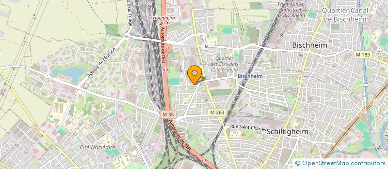 localisation de l'entreprise F C ECRIVAINS SCHILTIGHEIM BISCHHEIM  SCHILTIGHEIM