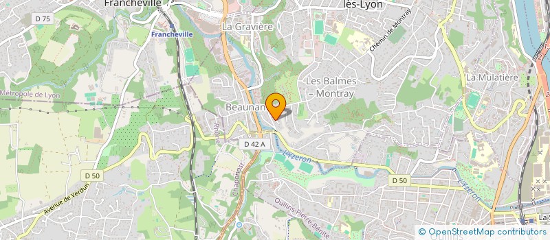 localisation de l'entreprise F.C.F.  SAINTE-FOY-LES-LYON