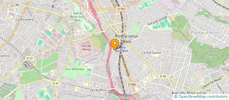 localisation de l'entreprise F.C. FRIEND COMPANY à ROSNY-SOUS-BOIS