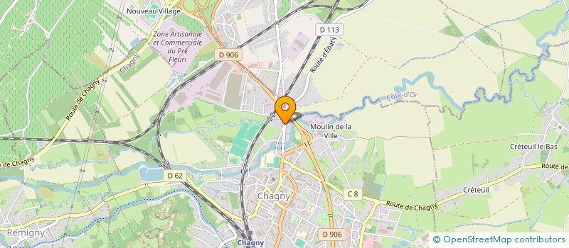 localisation de l'entreprise F.C.G.D.  CHAGNY