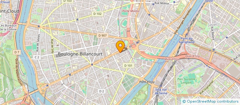 localisation de l'entreprise F.C.G.E. à BOULOGNE-BILLANCOURT