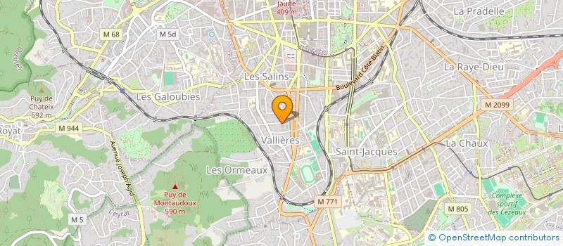 localisation de l'entreprise F C GRAND PASSAGE  CLERMONT-FERRAND