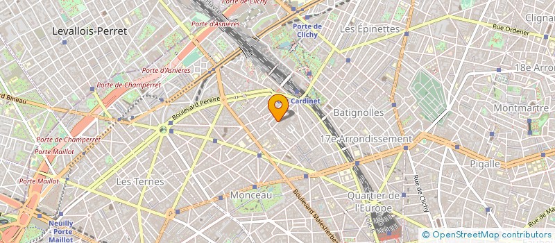localisation de l'entreprise F C H ENTREPRISES à PARIS