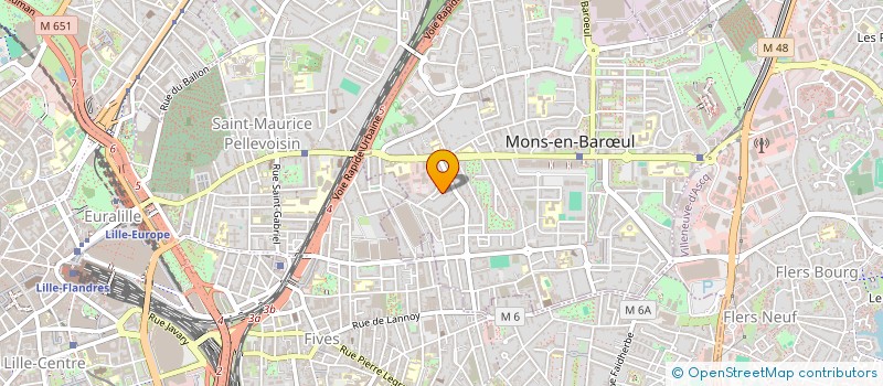 localisation de l'entreprise F.C.H. FUTSAL CLUB D HELLEMMES  MONS-EN-BARUL