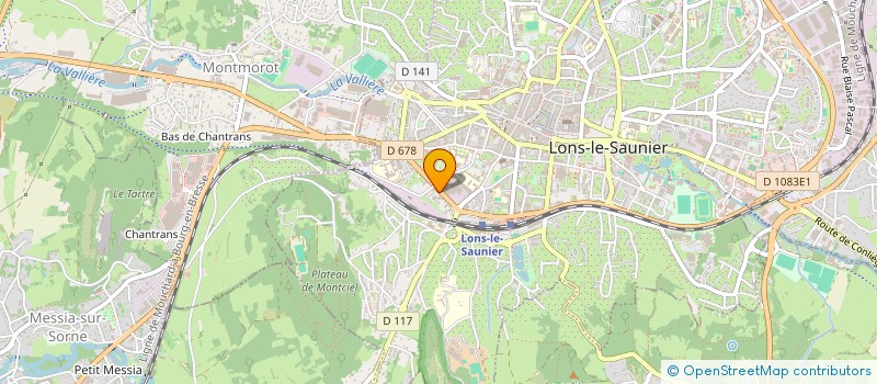 localisation de l'entreprise F C IMMOBILIER  LONS-LE-SAUNIER