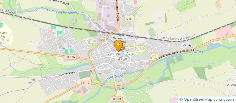 localisation de l'entreprise F-C-IMMOBILIER  VERNEUIL D'AVRE ET D'ITON