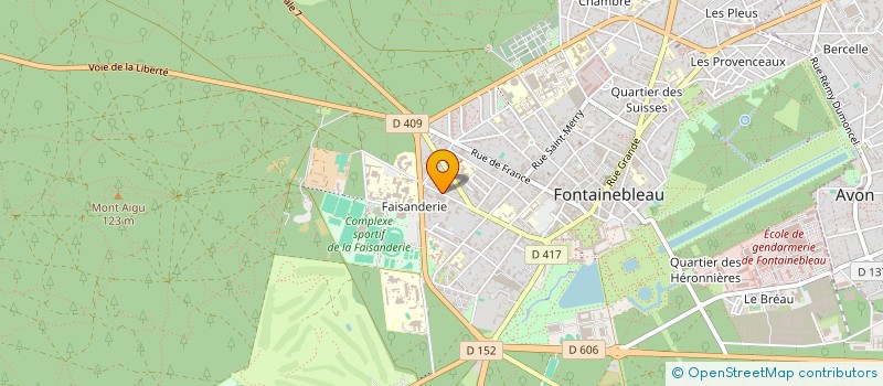 localisation de l'entreprise F.C.J à FONTAINEBLEAU