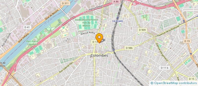 localisation de l'entreprise F.C.K INTERNATIONAL à COLOMBES