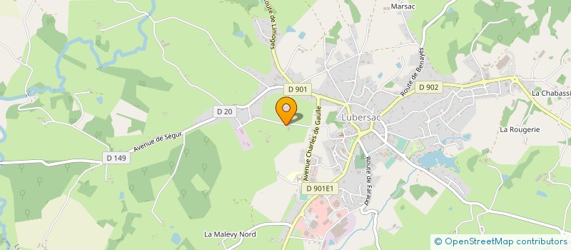 localisation de l'entreprise F C L  LUBERSAC