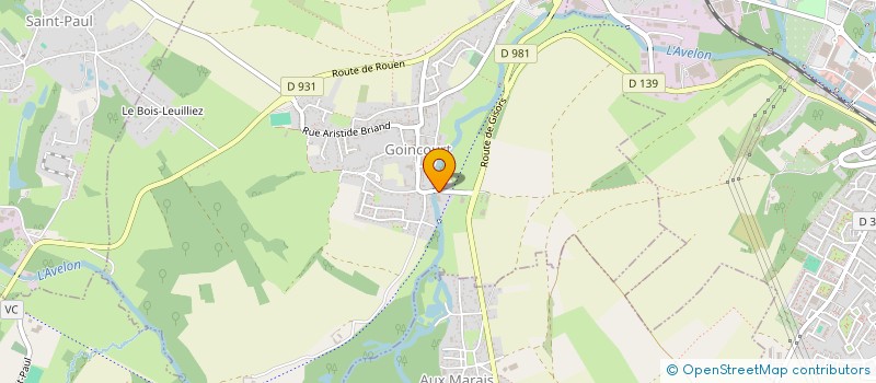 localisation de l'entreprise F.C.L.R  GOINCOURT