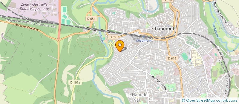 localisation de l'entreprise F-C. LAVILLE AUX BOIS à CHAUMONT