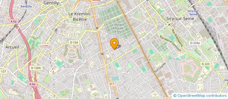 localisation de l'entreprise F.C.LIONS à VILLEJUIF