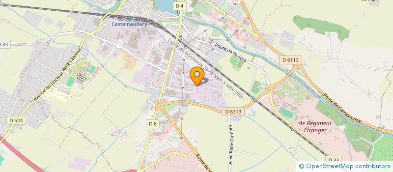 localisation de l'entreprise F C M  CASTELNAUDARY