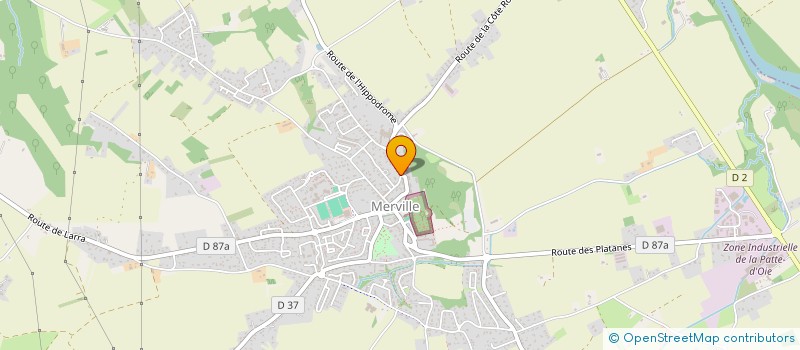 localisation de l'entreprise F.C.M. FOOTBALL CLUB MERVILLOIS  MERVILLE