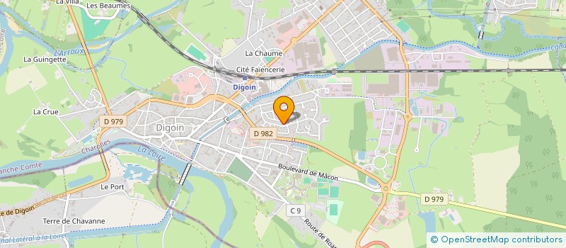 localisation de l'entreprise F.C.M MACONNERIE COUVERTURE FACADE  DIGOIN